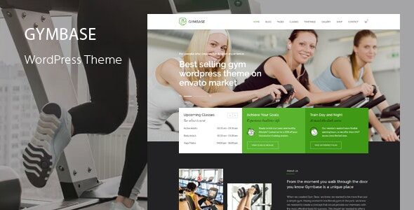 GymBase Responsive Gym Fitness WordPress Theme