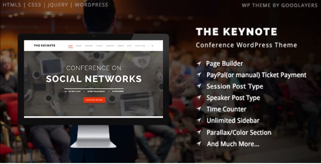 The Keynote - Conference Event Meeting WordPress Theme