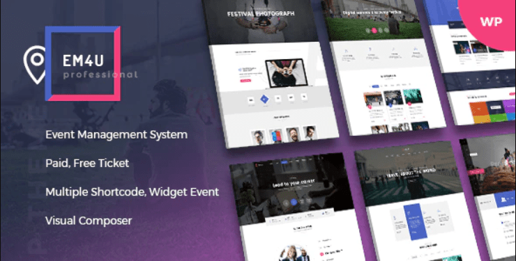 Events WordPress Theme for Booking Tickets - EM4U