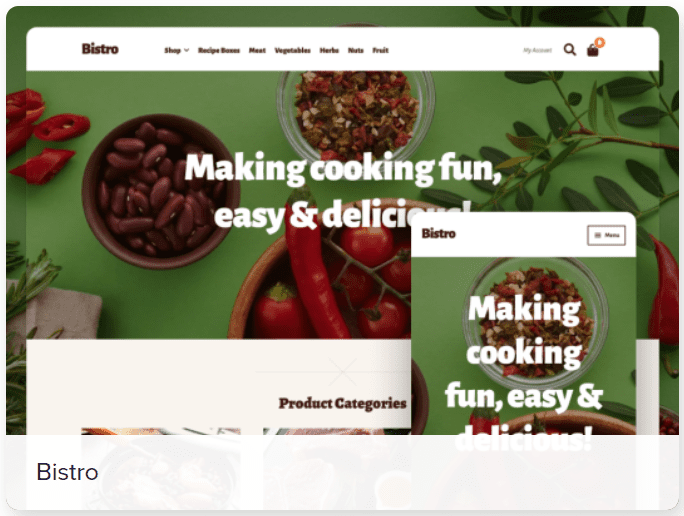 Bistro Storefront Theme