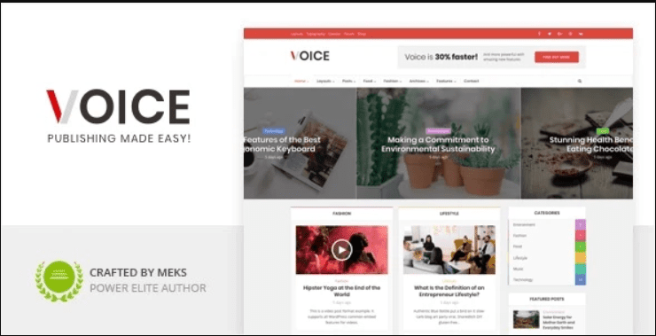 Voice - News Magazine WordPress Theme