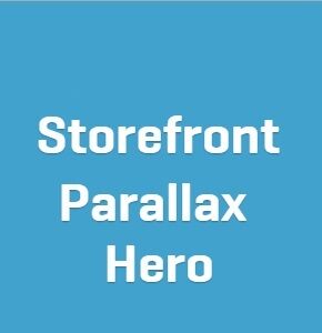 WooCommerce Storefront Parallax Hero