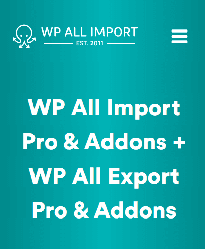 WP All Import Pro & Addons and WP All Export Pro Bundle