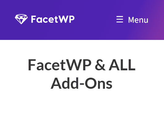 FacetWP Addons