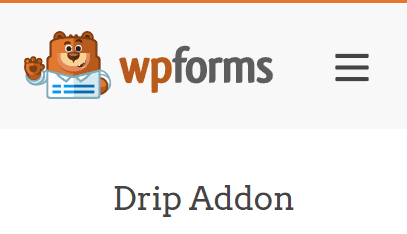 WPForms Drip addon