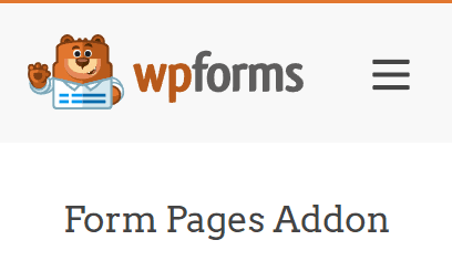 WPForms Form Pages addon