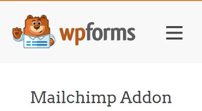 WPForms Mailchimp addon