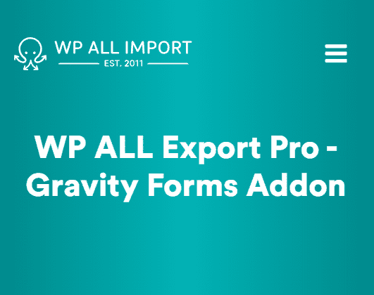 WP All Export – Gravity Forms