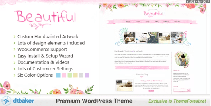 Beautiful Floral Watercolor - Blog & Shop