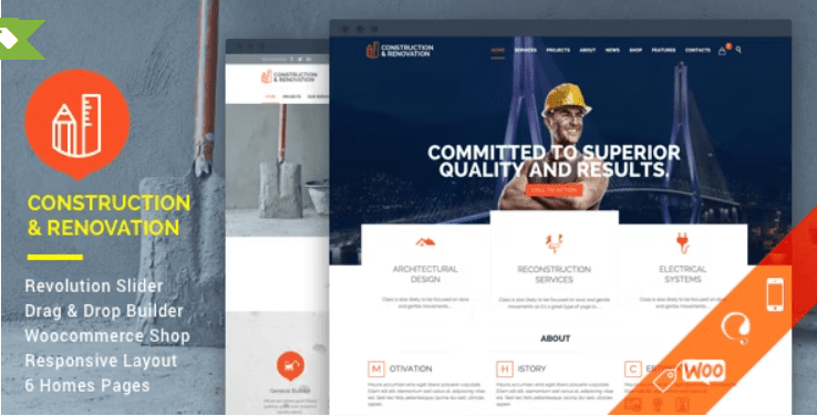 Construction WordPress Theme
