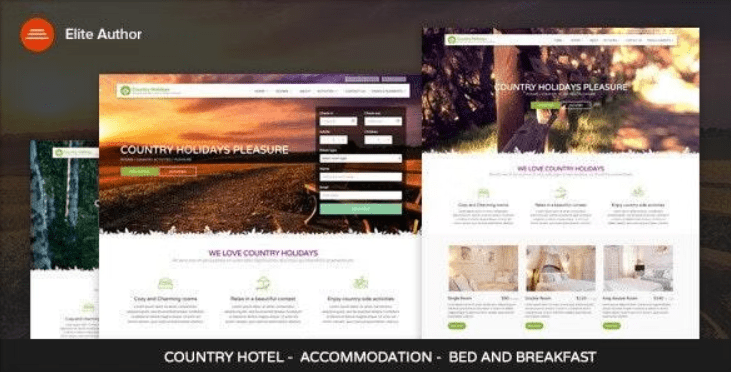 CountryHolidays - WordPress Country Hotel and Bed