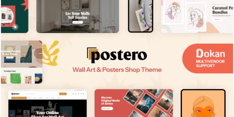 Postero Wall Art & Poster WooCommerce Theme