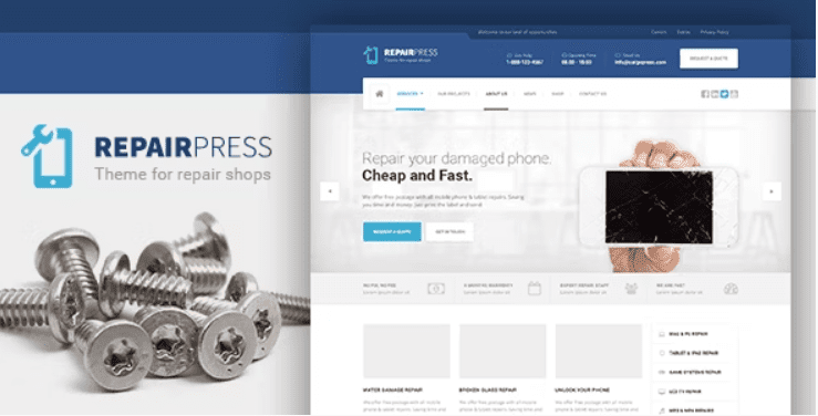 RepairPress GSM Phone Repair Shop WP